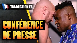 Francis Ngannou vs Tyson Fury : la conférence de presse en FRANÇAIS