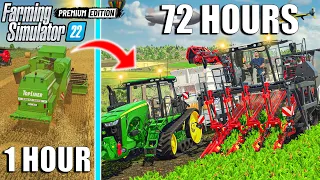 I SPENT 72 HOURS Becoming a 💵 MILLIONAIRE in FS22 (ZIELONKA SUPERCUT) | Farming Simulator 22