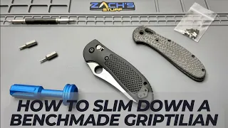 Benchmade Griptilian Slim Carbon Fiber Scales ~ Death Grip Scales