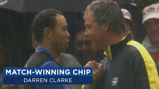 Darren Clarke DEFEATS Tiger Woods By Chipping In | 2006 Ryder Cup