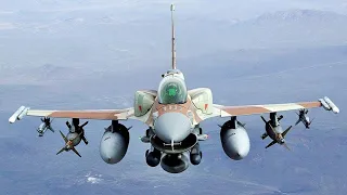Scary! American F-16 Fighting Falcon in Action Dropping Bombs