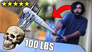 BUYING The HIGHEST RATED Zombie Survival WEAPONS On AMAZON!! (5 STAR GOD TEIR!!) *CHALLENGE*