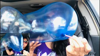Blowing Big B’Loonie Plastic Balloon much fun #ASMR