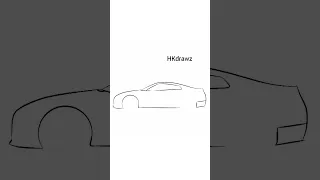Nissan GTR drawing #youtube #shorts #art