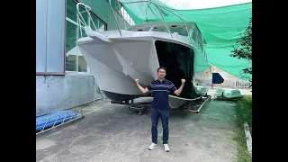 Roger's Craft -- 10m x 3 5m catamaran boat video