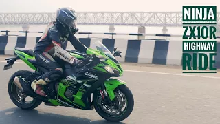 2017 Kawasaki Ninja ZX10R Highway Ride+ Raw Engine Sound | RWR