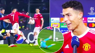 Ronaldo’s Reaction To His Amazing Goal vs Atalanta! Cristiano Destroys Champions League