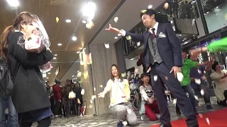 フラッシュモブ サプライズプロポーズ One Direction 「Happily」 あべのハルカス FLASHMOB PROPOSAL