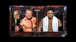 Brock Lesnar Vs Samoa Joe: Raw, June 12, 2017