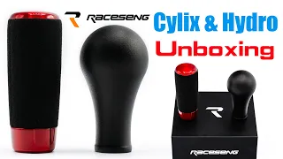 Raceseng Cylix & Hydro Weighted Shift Knob Unboxing Review | Red Translucent & Black Texture