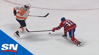 Flyers' Nolan Patrick Goes Bar Down Off The Bench Vs. Canadiens