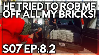 Episode 8.2: He Tried to Rob Me Off All My Bricks! | GTA RP | Grizzley World Whitelist