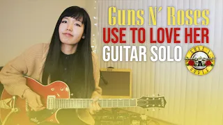 Used to Love Her ( Guns N' Roses ) Guitar Solo - Covered by Hisako Ozawa