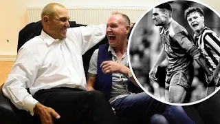 Paul Gascoigne and Vinnie Jones