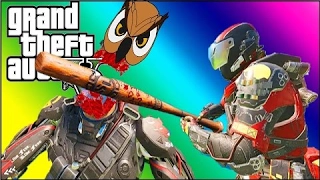 VanossGaming GTA 5 Online Funny Moments - Tank Rodeo, Vin Diesel, Pool C4 Chain Explosion
