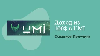 Доход из 100$ в UMI. Сколько я Получил?