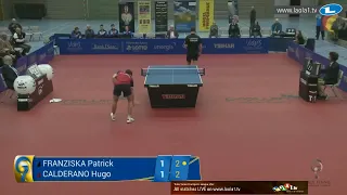 Hugo Calderano vs Patrick Franziska   Champions League 2017 2018