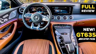 2020 MERCEDES AMG GT 4 Door Coupe NEW GT63 S FULL REVIEW Interior Saddle Brown