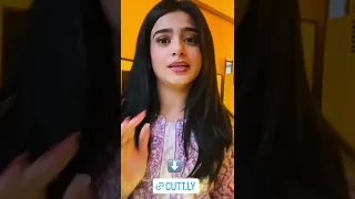 Sehar Khan Live session on Instagram #shorts #zakham #rangmahal #fasiq