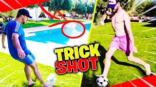 DUEL DE TRICKSHOT DANS LA VILLA DES CROUTONS !!