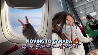 Moving To Canada As an International Student 🍁 | Airport, passport, travel, food | Capilano