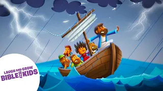 When JESUS Calmed a CRAZY STORM ⚡️ | Bible Stories for Kids