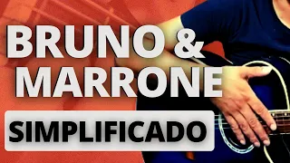 3 Músicas de Bruno e Marrone Simplificadas no Violão, 2 Batidas Fáceis (AULA DE VIOLÃO INICIANTE)