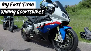 My First Time Riding Sportsbikes (BMW S1000RR & YAMAHA R1)