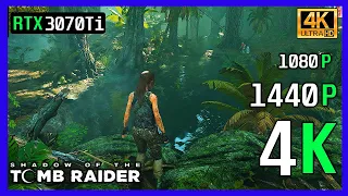 RTX 3070 Ti | Shadow of The Tomb Raider Tested in 1080p, 1440p, 4k DLSS (Raytracing) ULTRA Settings