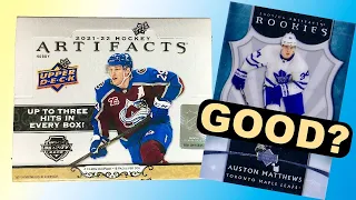 Top Rookie Pull! - 2021-22 Upper Deck Artifacts Hockey Hobby Box Break #2