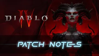 Diablo IV - Patch Notes - May 24, 2024