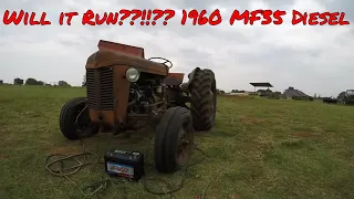 Will it Run !!??!! 1960 mf35 diesel tractor