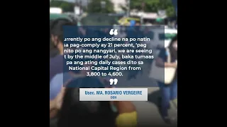 DOH projects up to 4,600 COVID-19 daily cases in NCR by mid-July