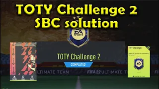 TOTY challenge 2 SBC solution