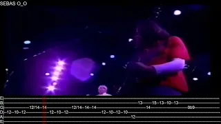 RHCP - Scar tissue Solos live on the lake Toronto Canadá 1999 - John Frusciante - TABS