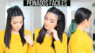 IDEAS DE PEINADOS SUPER FÁCILES Y RÁPIDOS | Bessy Dressy