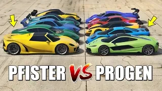 GTA 5 ONLINE - PFISTER VS PROGEN (WHICH IS FASTEST?)