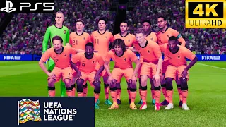 UEFA Nations League | Netherlands vs Belgium | 4K HDR 60FPS | Ultra Realistic PS5 game | Fifa 22