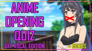 GUESS THE ANIME OPENING QUIZ - INSTRUMENTAL EDITION - 40 OPENINGS + BONUS ROUNDS