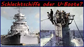 Die Großadmiräle der Kriegsmarine - Schlachtschiffe oder U-Boote? Raeder vs  Dönitz.