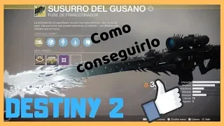 👀Como conseguir Susurro del Gusano / Huso Negro 🙌 Destiny 2 en Español ARNGENTINO😜