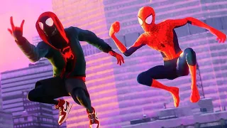Miles and Peter Into the Spider-Verse