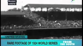 Rare Footage of 1924 World Series baseball discovered