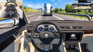 2017 Skoda Superb B8 - Euro Truck Simulator 2 [Steering Wheel Gameplay]
