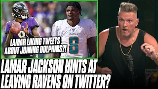 Lamar Jackson Hints At Wanting To Leave Ravens In Tweets?! | Pat McAfee Reacts