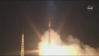 LIFTOFF - LIVE Soyuz MS-15 ISS-61 Astronaut Launch To Space Station (Skripochka, Meir, Almansoori)