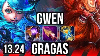 GWEN vs GRAGAS (TOP) | 9/2/9 | KR Grandmaster | 13.24