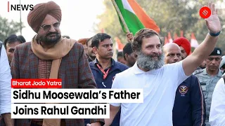 Late Singer Sidhu Moosewala’s Father Balkaur Singh Joins Rahul Gandhi In Bharat Jodo Yatra
