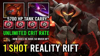 1 Shot Reality Rift Unlimited Crit 5700 HP Super Tank Carry Chaos Knight Dota 2