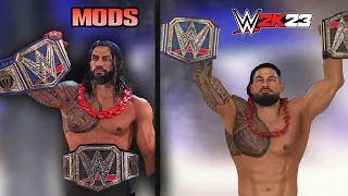 WWE 2K23 VS WWE 2K22 MODS PC